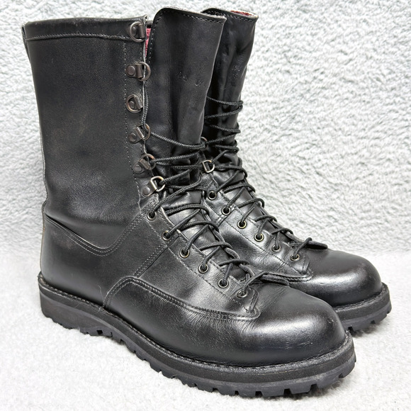 Danner Fort Lewis Mens Size 13 Combat Boots Black Leather Gore-Tex 200G USA - Picture 1 of 13